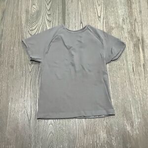 NWOT Skims T-Shirt Recycled Nylon Crewneck Seamless Short Sleeve Gray 4X/5X